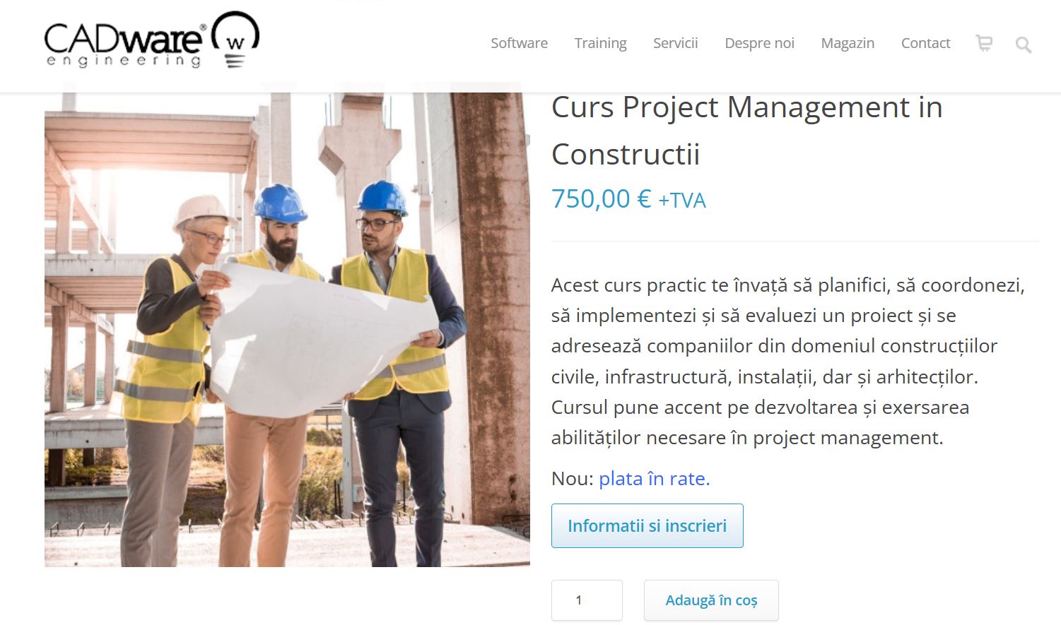 curs de project management pentru beneficiarul casei